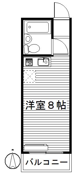 シティパレス上豊岡(ワンルーム/1階)の間取り写真
