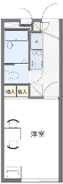 レオパレスサウスバレー(1K/1階)の間取り写真
