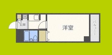 サンライズ 野田阪神(1K/3階)の間取り写真
