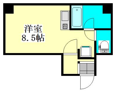 シンエイ第8東船橋マンション(ワンルーム/2階)の間取り写真