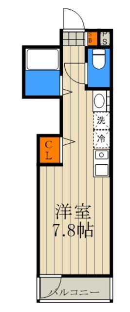 グランコート西大宮(ワンルーム/1階)の間取り写真