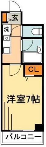 エスタブロ(1K/3階)の間取り写真