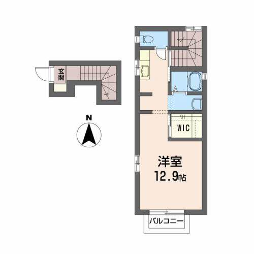 プチメゾン・S(ワンルーム/2階)の間取り写真