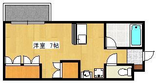 SPACE IN MIZUHO(ワンルーム/3階)の間取り写真