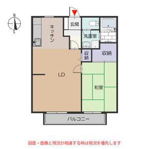 コンフォート23(1LDK/2階)の間取り写真
