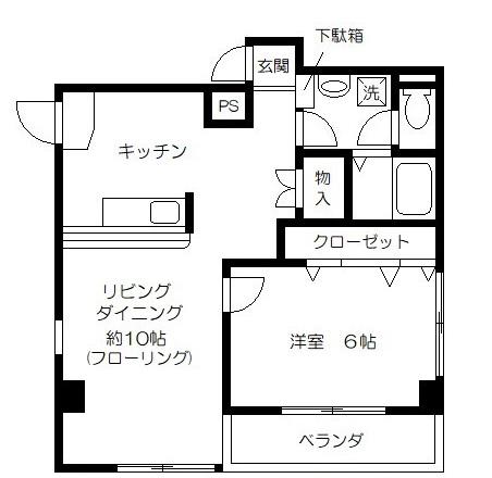 センチュリー町屋(1LDK/2階)の間取り写真