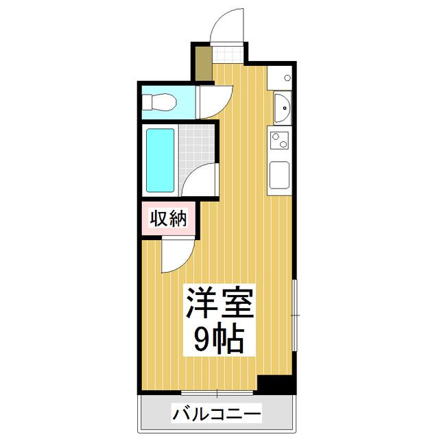 タクビル3(ワンルーム/5階)の間取り写真
