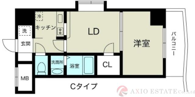 ノルデンハイム新大阪II(1LDK/2階)の間取り写真
