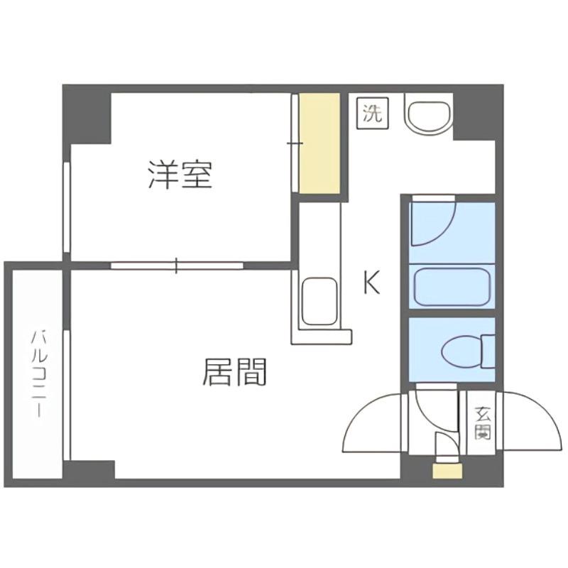 AMBIENTE131(1LDK/9階)の間取り写真