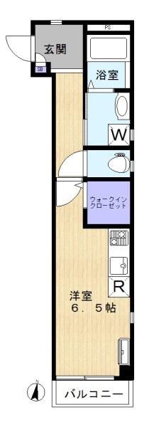 エルデ浦和(1K/2階)の間取り写真