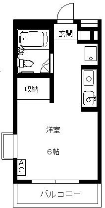 センチュリーパレス(ワンルーム/3階)の間取り写真
