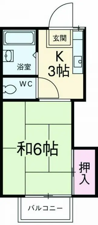 美乃里コーポ 2階階 間取り
