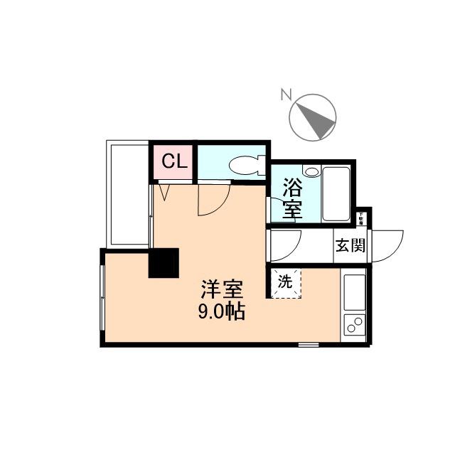 サークルパレス元町(ワンルーム/5階)の間取り写真