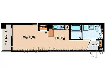 ヴィーダエクセレンテ明石本町(1K/5階)の間取り写真
