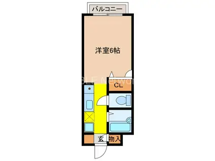 メゾン田代(1K/2階)の間取り写真