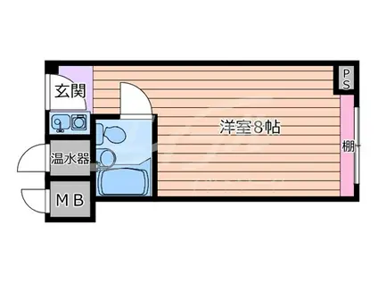 ステュディオ新御堂(ワンルーム/10階)の間取り写真