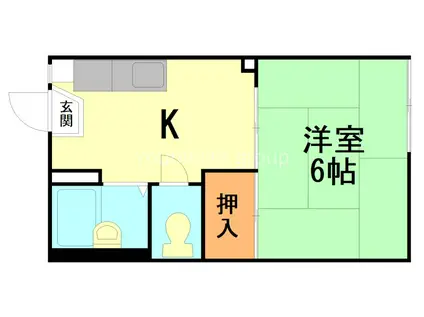 アパートメントVIVI(1K/1階)の間取り写真