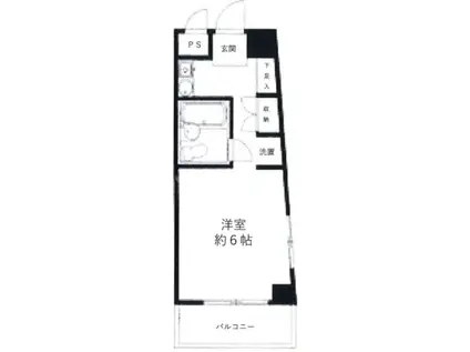 マイステージ笹塚(ワンルーム/4階)の間取り写真
