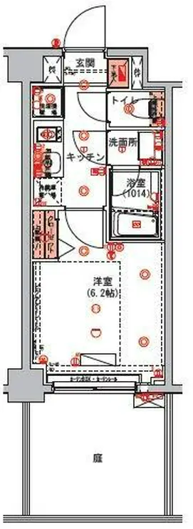 ハーモニーレジデンス東京ウエスト 1階階 間取り