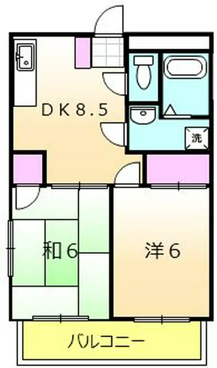 山根マンション 1階階 間取り