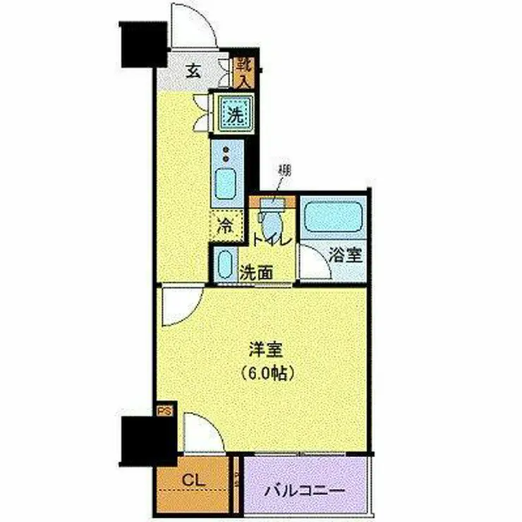 XEBEC千鳥町 6階階 間取り
