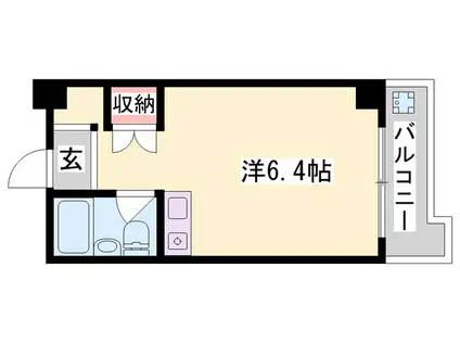 アーバンおの(ワンルーム/4階)の間取り写真