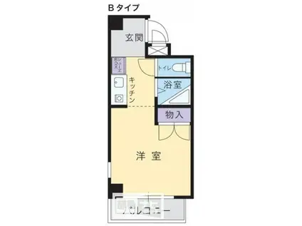 アルファエステート昭和町(1K/3階)の間取り写真