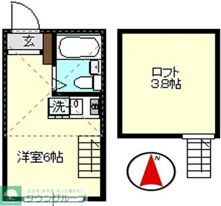 KAINOS弘明寺 2階階 間取り