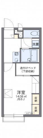 レオパレスS COURT(1K/2階)の間取り写真
