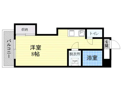 サザンブライト大手町(ワンルーム/2階)の間取り写真