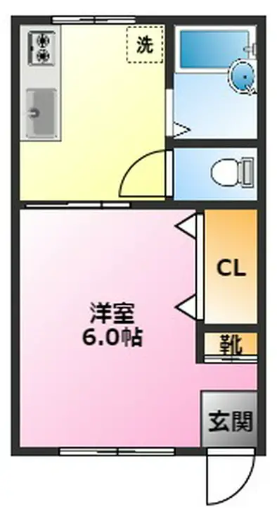 千島ハイツ 1階階 間取り