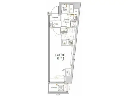 LOG代々木(ワンルーム/2階)の間取り写真