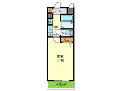 レイディアンス(1K/5階)の間取り写真