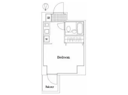 ドルチェ府中(ワンルーム/8階)の間取り写真