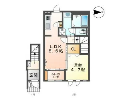 エミネンス(1SLDK/2階)の間取り写真