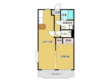 M′S STATION(1LDK/3階)の間取り写真