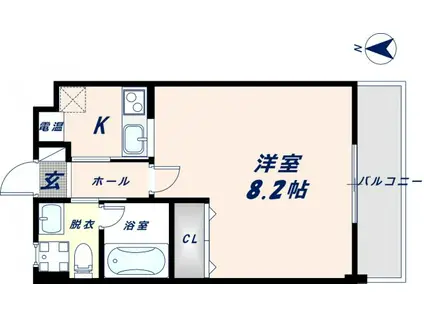 RITZ小阪(1K/2階)の間取り写真