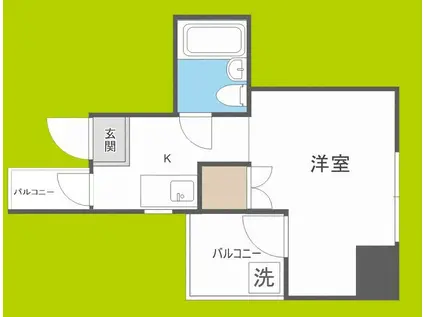 OLA COURT 田辺(ワンルーム/7階)の間取り写真