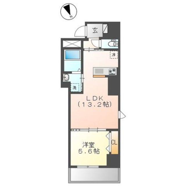 南砂3丁目店舗マンション工事(1LDK/5階)の間取り写真