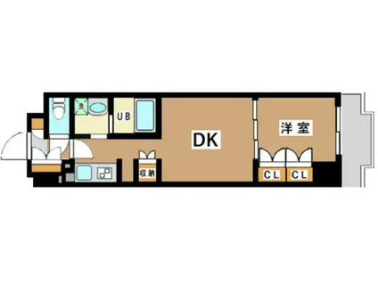 JUTOWERFRONT千石(1LDK/6階)の間取り写真