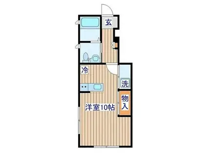 イルドラシテI(1DK/1階)の間取り写真