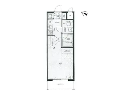 ピュアドームリージェント薬院(1K/3階)の間取り写真