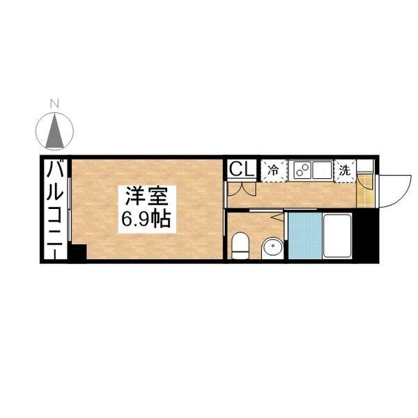 LIMZ(1K/3階)の間取り写真