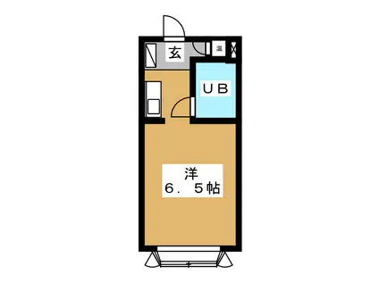 エルミ千駄木(ワンルーム/1階)の間取り写真