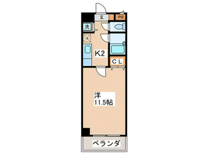 第5SKビル(1K/7階)の間取り写真