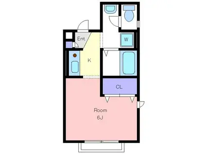 リモーネ(1K/1階)の間取り写真