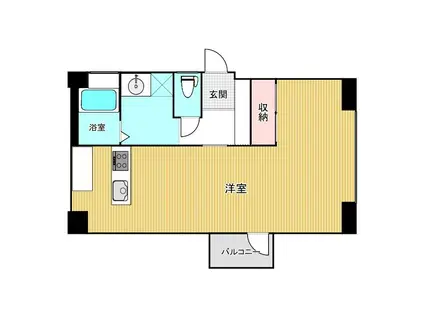 ドーマ島之内(ワンルーム/8階)の間取り写真