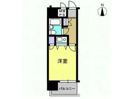 朝日プラザアーバンコア高松(ワンルーム/11階)の間取り写真