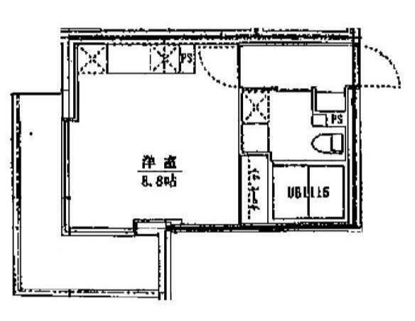 ライフゾーン藤沢(ワンルーム/3階)の間取り写真
