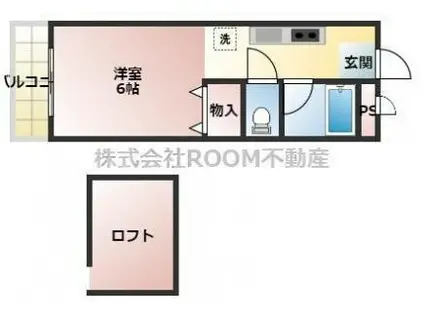 メイプルコート 一万城(1K/1階)の間取り写真